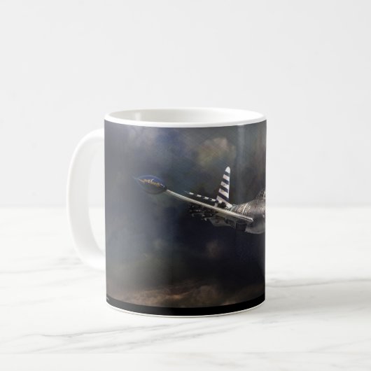 ”Republic F-84 Thunderjet”mug Koffiemok (Voorkant links)