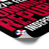 Republic Independence Day Dominicaanse vlag en kaa Poster (Hoek)