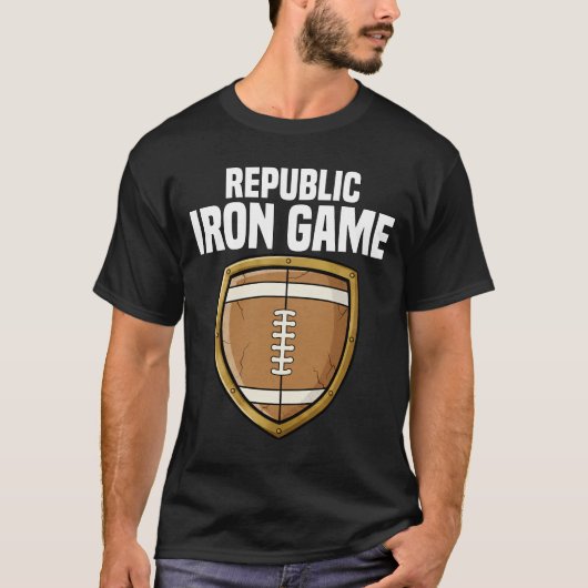 REPUBLIC IRON GAME - NEW ENGLAND FOOTBALL T-SHIRT (Voorkant)
