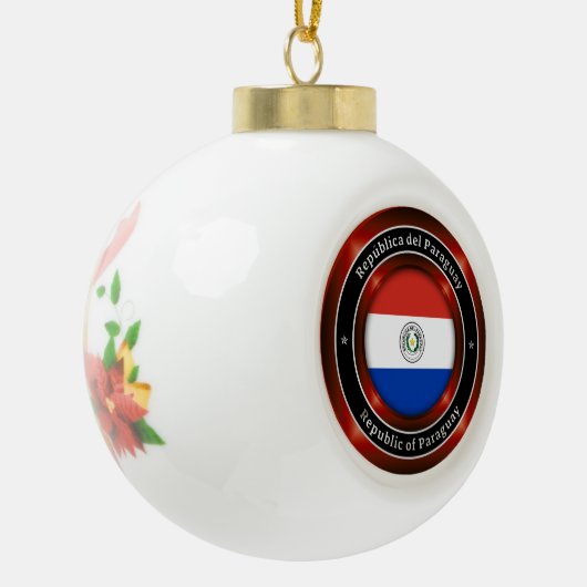 Republic of Paraguay Keramische Bal Ornament (Links)