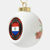 Republic of Paraguay Keramische Bal Ornament (Rechts)