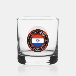 Republic of Paraguay Whisky Glas