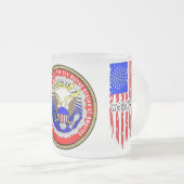 Republic-of-the-USA Seal Frosted Mok (Voorkant rechts)