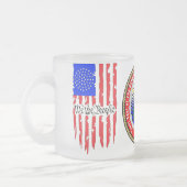 Republic-of-the-USA Seal Frosted Mok (Links)