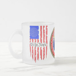Republic-of-the-USA Seal Frosted Mok