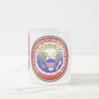 Republic-of-the-USA Seal Frosted Mok