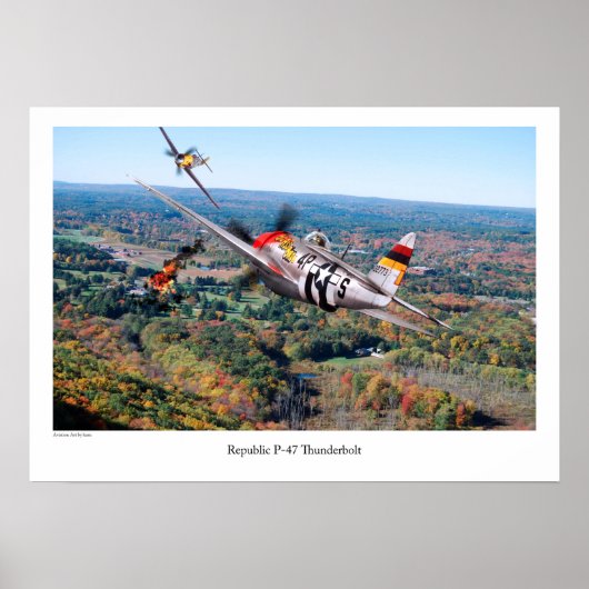 Republic P-47 Thunderbolt Poster (Voorkant)