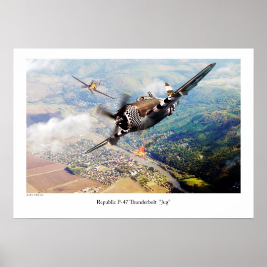 Republic P-47 Thunderbolt Poster (Voorkant)