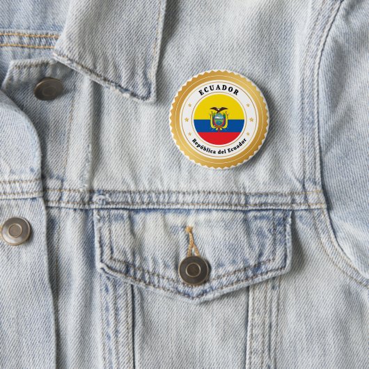 República del Ecuador Ronde Button 5,7 Cm (In situ)