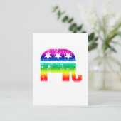 Republica Original Elephant Distress Rainbow Briefkaart (Staand voorkant)