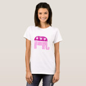 Republica Original Elephant Distress Roze T-shirt (Voorkant volledig)