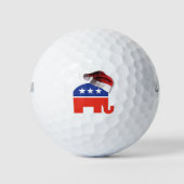 Republicaan-olifant-XMAS Golfballen (Voorkant)