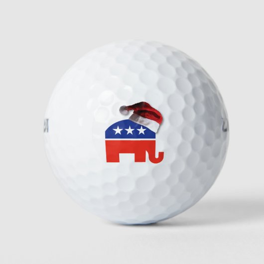 Republicaan-olifant-XMAS Golfballen (Voorkant)