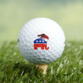 Republicaan-olifant-XMAS Golfballen (Insitu Shirt)