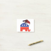 Republicaan-olifant-XMAS Post-it® Notes (Op bureau)
