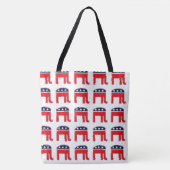 Republicair Elephant grafisch patroon | supporters Tote Bag (Voorkant)