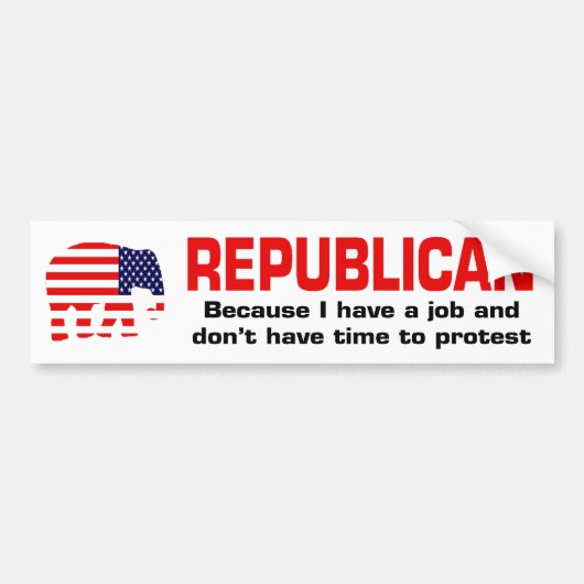 Republican - Bumpers sticker (Voorkant)