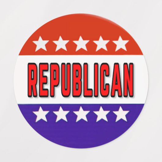 Republican Button Labels (Design 2)