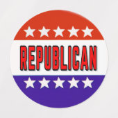 Republican Button Labels (Design 1)