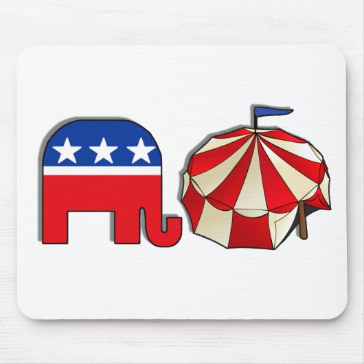Republican Circus Elephant and Tent Muismat (Voorkant)