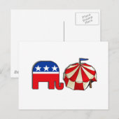 Republican Circus Elephant Briefkaart (Voorkant / Achterkant)