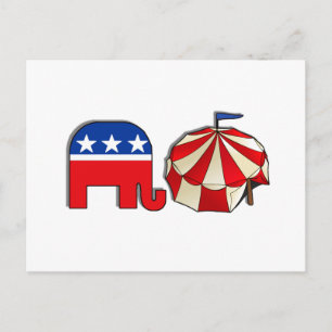 Republican Circus Elephant Briefkaart