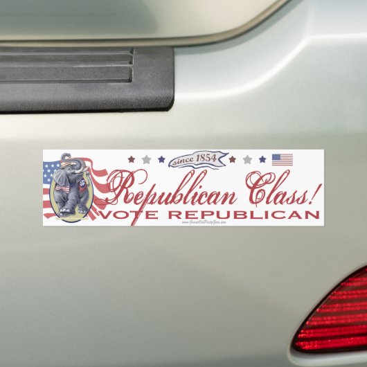 Republican Class Bumpersticker (Op auto)
