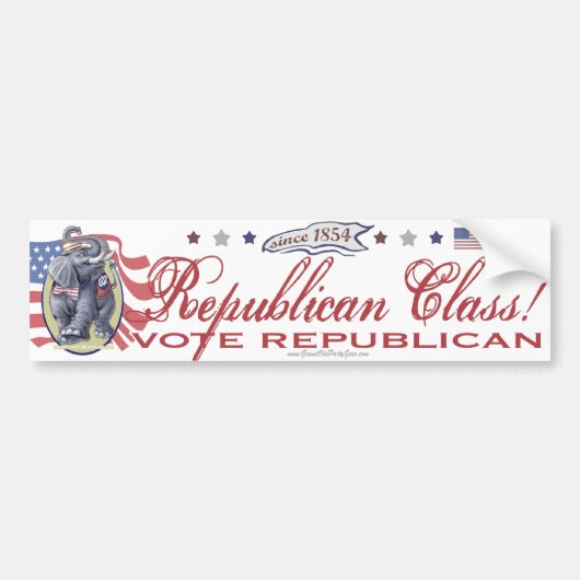 Republican Class Bumpersticker (Voorkant)