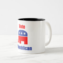 Republican Coffee-Mok Tweekleurige Koffiemok