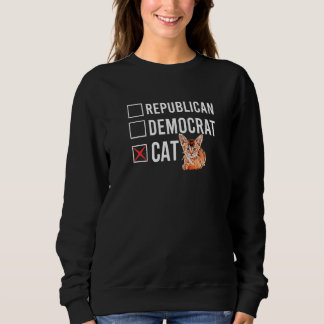 Republican Democrat Cat Lovers Funny Political Sar Trui