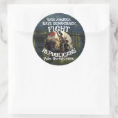 REPUBLICAN DHS CBP ICE TSA PARTIJ DOOD OVERLIJDEN RONDE STICKER (Tas)
