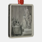 Republican Divorce Metalen Ornament (Rechts)