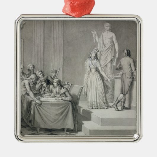 Republican Divorce Metalen Ornament (Voorkant)