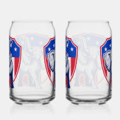 Republican Elephant Blikvorm Glas (Rechts)