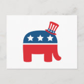Republican Elephant Briefkaart (Voorkant)