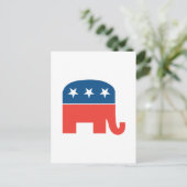 Republican Elephant Briefkaart (Staand voorkant)