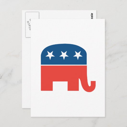 Republican Elephant Briefkaart (Voorkant / Achterkant)