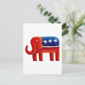 Republican Elephant Briefkaart (Staand voorkant)
