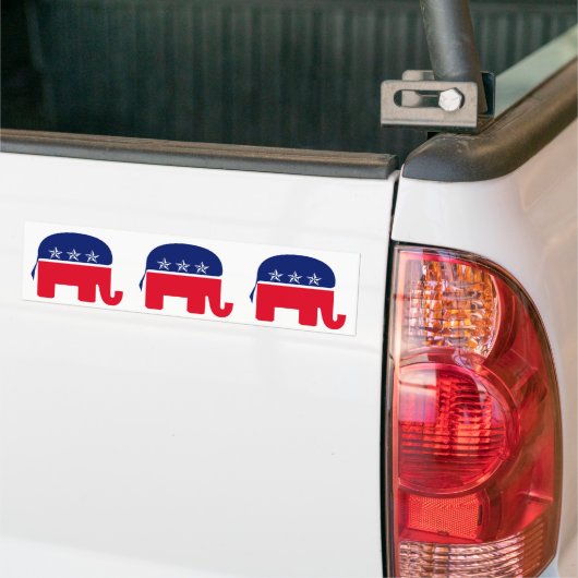 Republican Elephant Bumpersticker (Op Truck)
