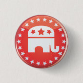 Republican Elephant Button (Voorkant)