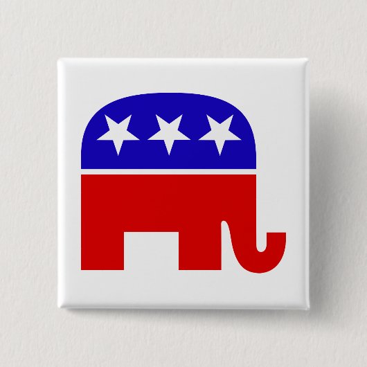 Republican Elephant Button (Voorkant)