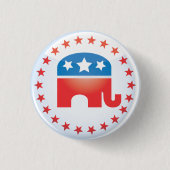 Republican Elephant Button (Voorkant)