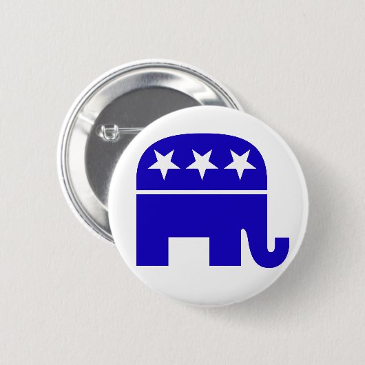 Republican Elephant Button (Voorkant /achterkant)