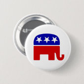 Republican Elephant Buttonnen Ronde Button 5,7 Cm (Voorkant /achterkant)