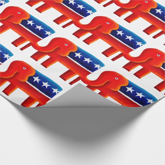 Republican Elephant Cadeaupapier (Hoek)
