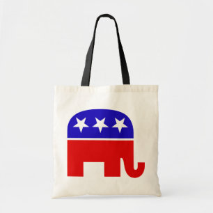 Republican Elephant Canvas tas