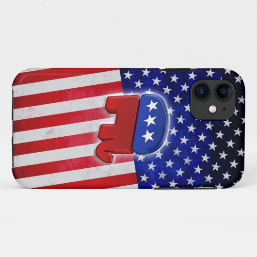 Republican Elephant Case-Mate iPhone Case (Achterkant (horizontaal))