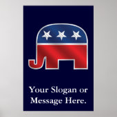 Republican Elephant Custom Poster (Voorkant)