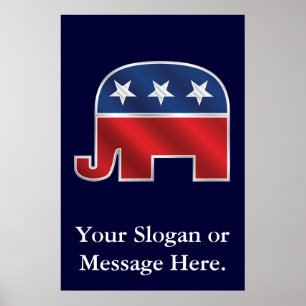 Republican Elephant Custom Poster