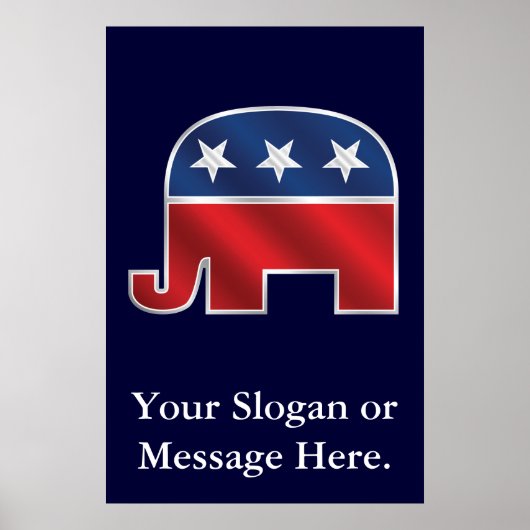 Republican Elephant Custom Poster (Voorkant)